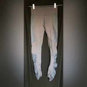 ALO Grey Mesh Insert Leggings - XS